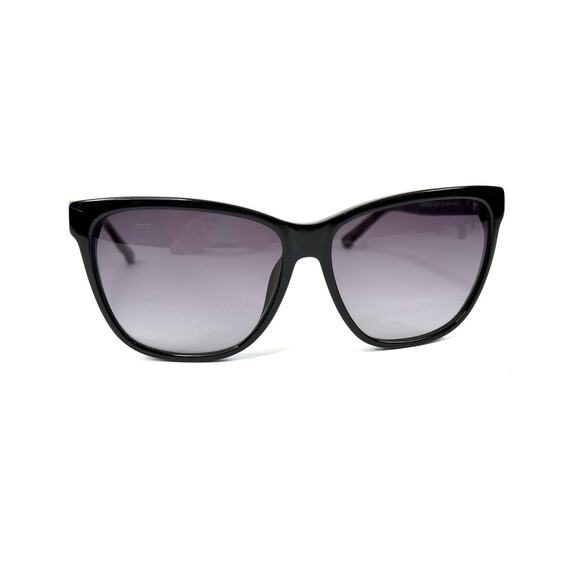 Swarovski Crystal-Accent Black Silver Square Sunglasses Gradient SW121 01B 56 - Picture 2 of 8